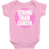 strong than cancer Baby Bodysuit