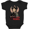 i want you to rebel Baby Bodysuit