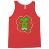 celtic green clover skull patch, irish biker patches Tank Top