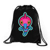 dubious disc Drawstring Bags