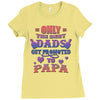 only the best dads get promoted to papa Ladies Fitted T-Shirt
