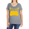 angry gorilla face Ladies Curvy T-Shirt