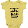Life Is Better Around The Campfire Baby Bodysuit
