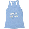naked under these clothes tie dye Racerback Tank
