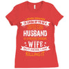 Super Cool Husband Of A Freaking Awesome Wife Ladies Fitted T-Shirt