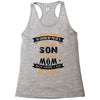 Super Cool Son Of A Freaking Awesome Mom Racerback Tank