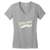 little man Women's V-Neck T-Shirt
