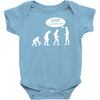 banksy funny human evolution indie Baby Onesie