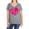 kawaii suki cute heart tee japanese kanji Ladies Curvy T-Shirt
