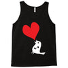 bird love heart animal graph note music party pop art gift Tank Top