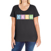 Sarcasm Elements Ladies Curvy T-Shirt