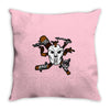 masked chaos Throw Pillow