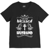 I Am One Blessed Husband V-Neck Tee