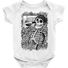 boombox skull Baby Onesie