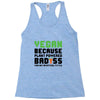 vegan because plant powered badass was not an offical tittle black Racerback Tank