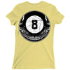 8ball skull Ladies Fitted T-Shirt