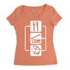 v2 eat sleep fish Women's Triblend Scoop T-shirt