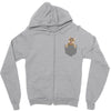 Cat Pocket Zipper Hoodie