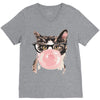 cat V-Neck Tee