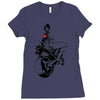 biker girl Ladies Fitted T-Shirt