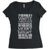 white christmas Women's Triblend Scoop T-shirt