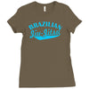 brazilian jiu jitsu  mma boxen fight Ladies Fitted T-Shirt