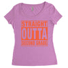 straight outta second grade Women's Triblend Scoop T-shirt
