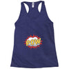 POW! Funny Explosion Cartoon Racerback Tank