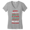 merry corruption of a pagan holiday Women's V-Neck T-Shirt