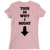 This Is Why I Squat Ladies Fitted T-Shirt
