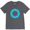 camera shutter V-Neck Tee