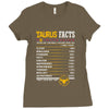 Taurus Facts Servings Per Container Ladies Fitted T-Shirt