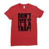 don't grow up Ladies Fitted T-Shirt
