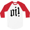 oi punk rock top long sleeve 3/4 Sleeve Shirt