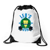 leo's gym Drawstring Bags