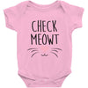 CHECK MEOWT CAT Baby Onesie