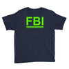 mens fbi print casual slim Youth Tee