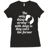 the only thing wrong with dogs Ladies Fitted T-Shirt