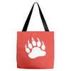 tiger paw Tote Bags
