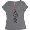 Japanese Love Women's Triblend Scoop T-shirt