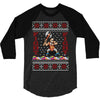 ugly sweater fight christmas t shirts 3/4 Sleeve Shirt