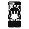 this is my peace sign iPhone 8 Plus