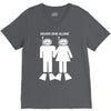 never dive alone scuba diving V-Neck Tee