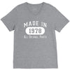 40th birthday gifts made 1978 all original parts V-Neck Tee