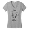 some bunny loves me Women's V-Neck T-Shirt