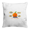 rhyming orange Throw Pillow