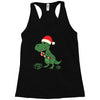 christmas dinosaur Racerback Tank