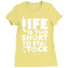life too short to stay stocked Ladies Fitted T-Shirt