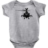 military attach helicopter gunship Baby Onesie