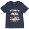 Super Cool Grandpa Of A Freaking Awesome Grandson V-Neck Tee